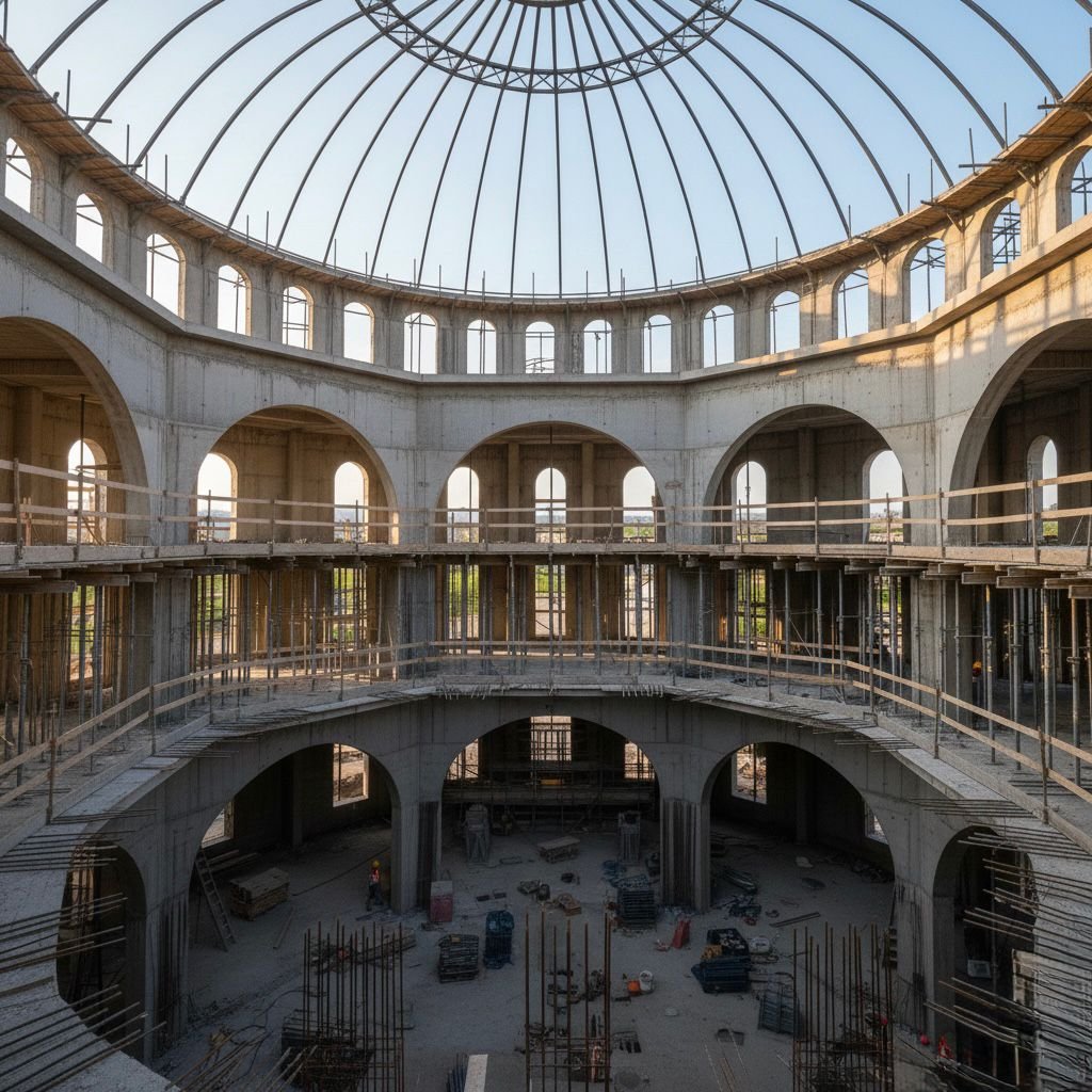 Goussainville Cami İnşaatı İç Cephe